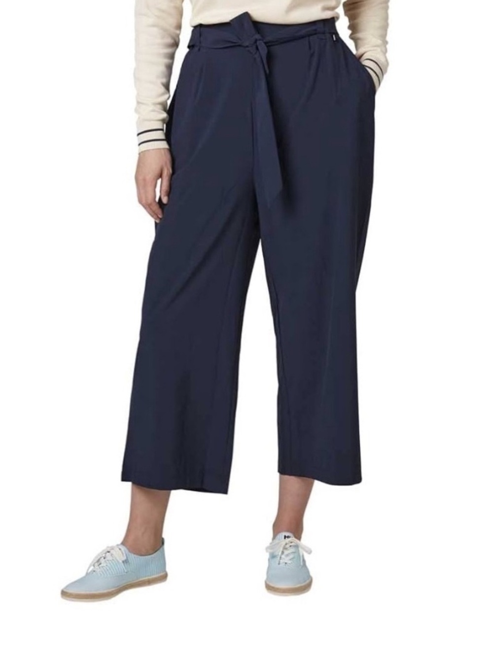 Helly Hansen Black Tie Waist Wide Leg Pants S